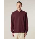 Unisex polokošeľa (STANLEY\STELLA Prepster 2.0 Long Sleeve) > červená (burgundy) > 2XS