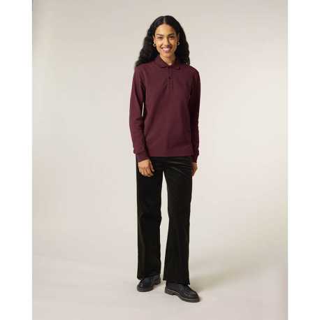 Unisex polokošeľa (STANLEY\STELLA Prepster 2.0 Long Sleeve) > červená (burgundy) > 2XS