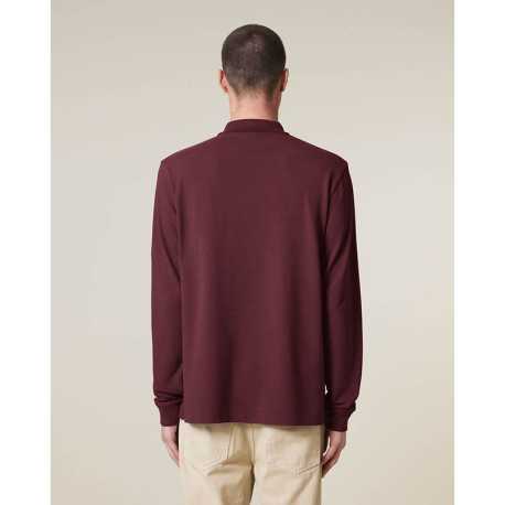 Unisex polokošeľa (STANLEY\STELLA Prepster 2.0 Long Sleeve) > červená (burgundy) > 2XS