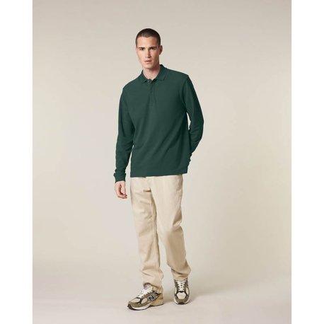 Unisex polokošeľa (STANLEY\STELLA Prepster 2.0 Long Sleeve) > zelená (glazed) > 2XS