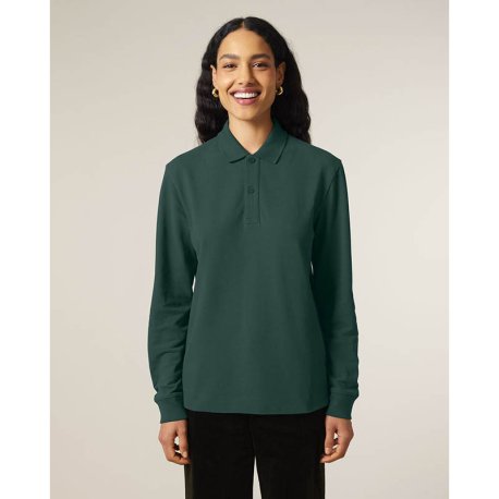 Unisex polokošeľa (STANLEY\STELLA Prepster 2.0 Long Sleeve) > zelená (glazed) > 2XS