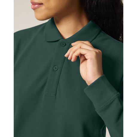 Unisex polokošeľa (STANLEY\STELLA Prepster 2.0 Long Sleeve) > zelená (glazed) > 2XS