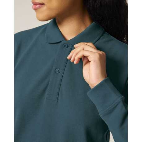 Unisex polokošeľa (STANLEY\STELLA Prepster 2.0 Long Sleeve) > zelená (stargazer) > 2XS