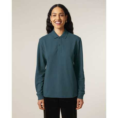 Unisex polokošeľa (STANLEY\STELLA Prepster 2.0 Long Sleeve) > zelená (stargazer) > 2XS