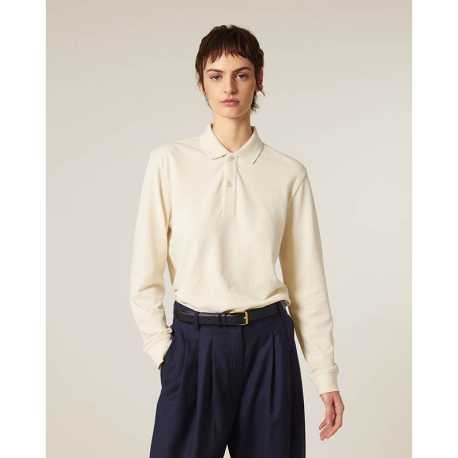 Unisex polokošeľa (STANLEY\STELLA Prepster 2.0 Long Sleeve) > béžová (natural raw) > L