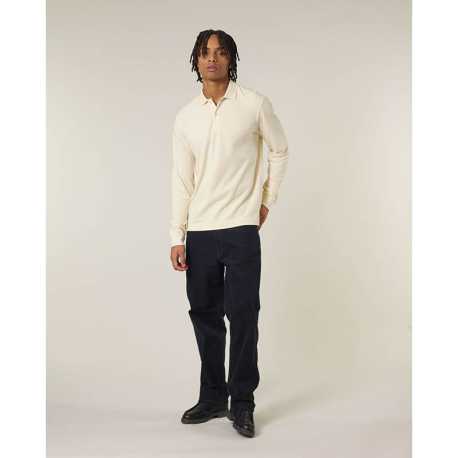 Unisex polokošeľa (STANLEY\STELLA Prepster 2.0 Long Sleeve) > béžová (natural raw) > L