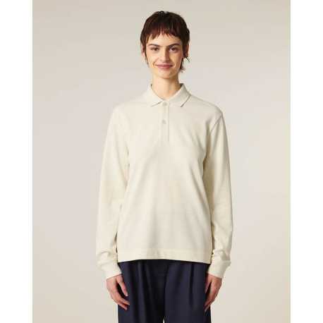 Unisex polokošeľa (STANLEY\STELLA Prepster 2.0 Long Sleeve) > béžová (natural raw) > L