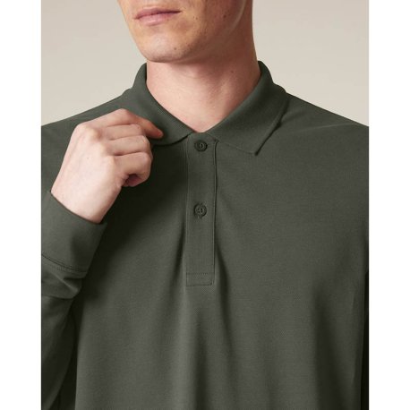 Unisex polokošeľa (STANLEY\STELLA Prepster 2.0 Long Sleeve) > hnedá (khaki) > 2XS