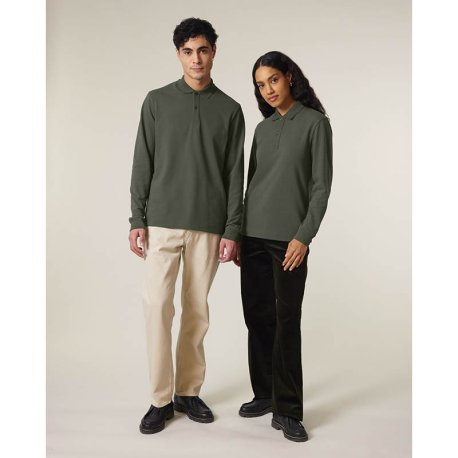 Unisex polokošeľa (STANLEY\STELLA Prepster 2.0 Long Sleeve) > hnedá (khaki) > 2XS