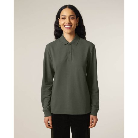 Unisex polokošeľa (STANLEY\STELLA Prepster 2.0 Long Sleeve) > hnedá (khaki) > 2XS