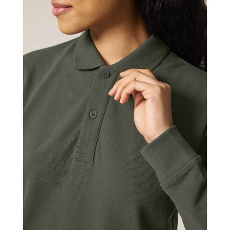 Unisex polokošeľa (STANLEY\STELLA Prepster 2.0 Long Sleeve) > hnedá (khaki) > 2XS