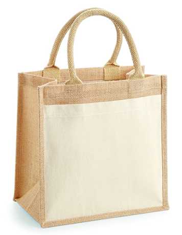 Nákupná taška (WM Cotton Pocket Jute Midi Bag) > béžová (natural)