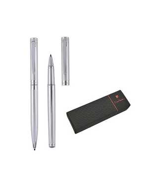 Súprava guľôčkového pera a rollera "PIERRE CARDIN" > strieborná