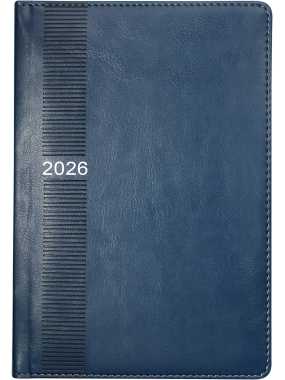 Diár (CENTURY 2026) - 15 x 21 x 2,4 cm > modrá > denný A5