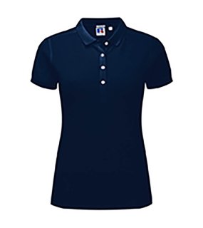 Dámska polokošeľa (RUSSELL Ladies' Stretch Polo) > modrá (frenchnavy) > M