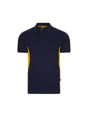 Pánska polokošeľa (VELILLA SS TWO-TONE POLO) > modrá (navy) / žltá > L