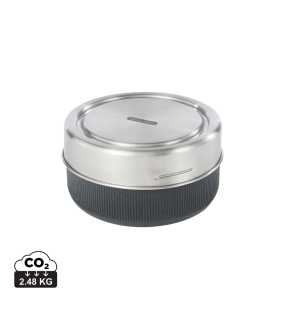 Sklenená miska na jedlo 750ml Black+Blum > strieborná