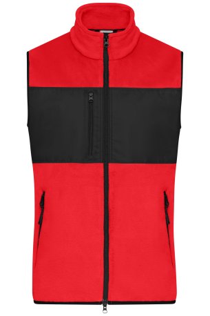 Pánska vesta (DAIBER Men's Fleece Vest) > červená / čierna > S