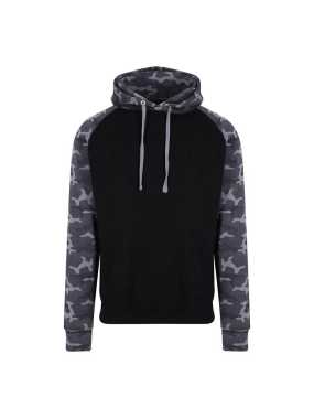 Pánska mikina (ALL WE DO IS BASEBALL HOODIE) > čierna (solid) / čierna (camo) > S