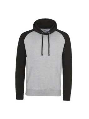 Pánska mikina (ALL WE DO IS BASEBALL HOODIE) > šedá (heather) / čierna (jet) > S