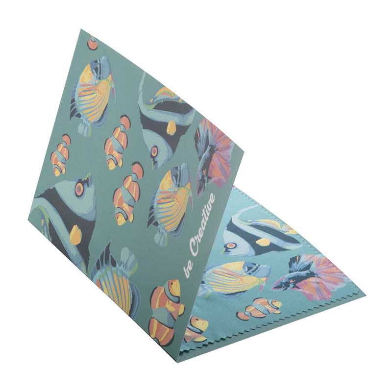 | Pohľadnica s handričkou na okuliare > biela