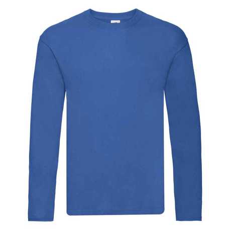 Pánske tričko(FRUIT OF THE LOOM Original Long Sleeve T ) > modrá(royal) > L