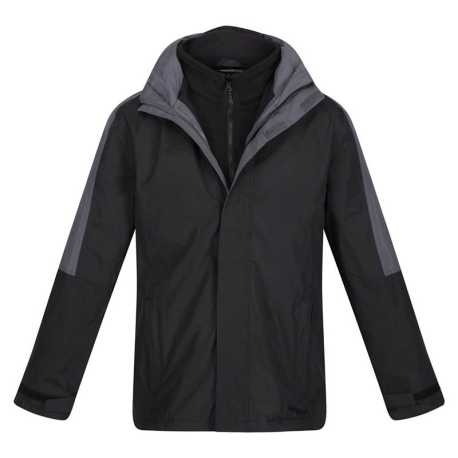 Pánska bunda(Regatta MEN'S WATERPROOF 3-IN-1 JACKET) > čierna / šedá (seal) > L