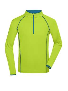 Pánske tričko(JN Mens Sportsshirt Longsleeve) > žltá (bright) / modrá (bright) > S