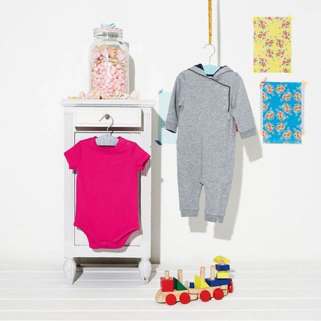 Detské body (KARIBAN BABIES' SHORT SLEEVE BODYSUIT) > ružová (fuchsia) > 24M
