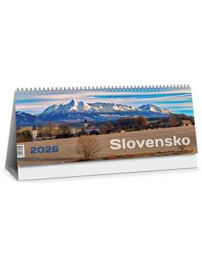 Stolový kalendár (Slovensko 2026) - 30 x 12 cm