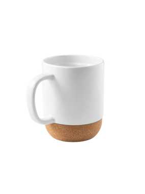 Sublimačný keramický hrnček 410 ml s korkom > biela