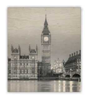 Drevený obraz (Big Ben 2026) - 45 x 52 cm
