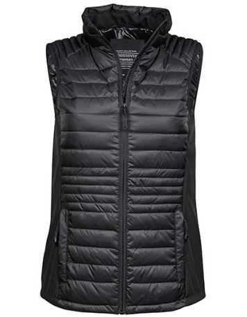 Dámska vesta (Tee Jays Womens Crossover Bodywarmer) > čierna / čierna > 2XL