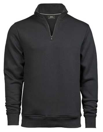 Unisex mikina (Tee Jays Half Zip Sweatshirt) > šedá (dark) > L