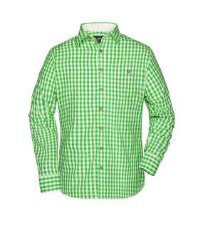 Pánska košeľa(J&N MEN'S TRADITIONAL SHIRT) > zelená / biela > L