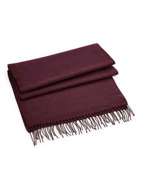 Unisex šál (Beechfield Classic Woven Scarf) > črevená (burgundy) > 186X47 CM