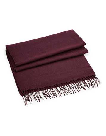 Unisex šál (Beechfield Classic Woven Scarf) > črevená (burgundy) > 186X47 CM