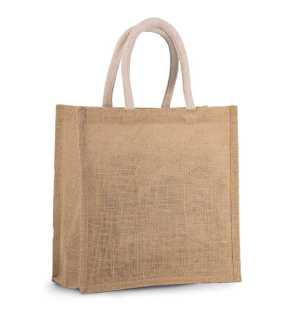 Taška (KIMOOD JUTE CANVAS TOTE SHOPPING BAG - LARGE) > prírodná (natural) / zlatá