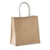 Taška (KIMOOD JUTE CANVAS TOTE SHOPPING BAG - LARGE) > čierna / strieborná