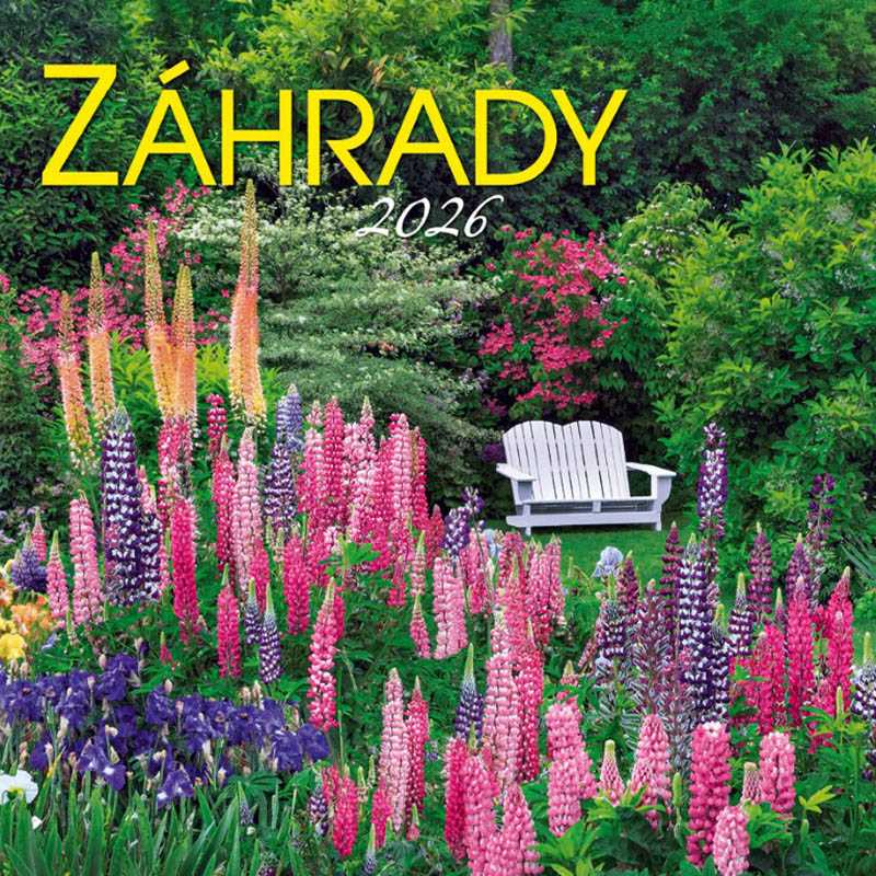 Nástenný kalendár (Záhrady 2026) - 33 x 33 cm