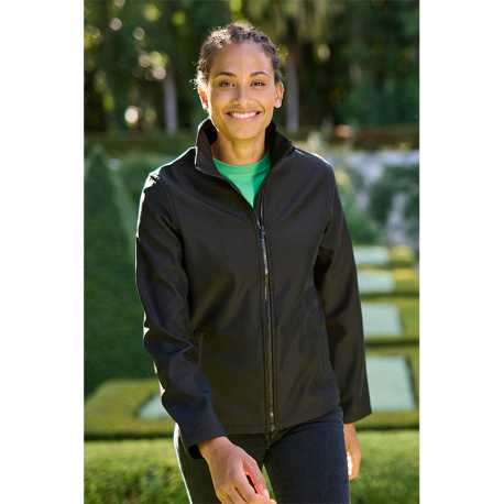 Dámska bunda (REGATTA ABLAZE WOMEN'S PRINTABLE SOFTSHELL)>biela / šedá (light steel)>2XL