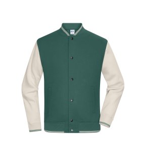 Unisex bunda (DAIBER College-Jacket UNISEX) > zelená (smoky) / šedá (sandstone) > L