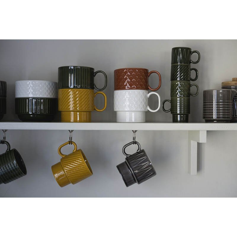 Hrnček 2ks (SAGAFORM) > červená (terracotta)