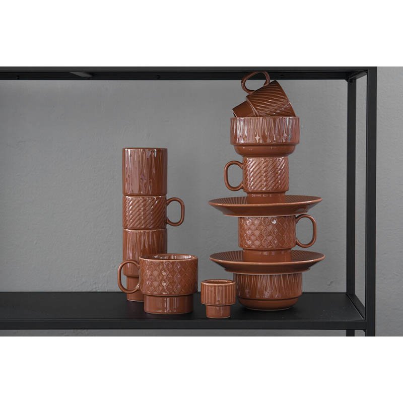 Hrnček 2ks (SAGAFORM) > červená (terracotta)