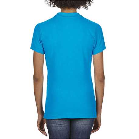 Dámska polokošeľa(GILDAN SOFTSTYLE® LADIES' DOUBLE PIQUÉ POLO)>modrá (sapphire)>S