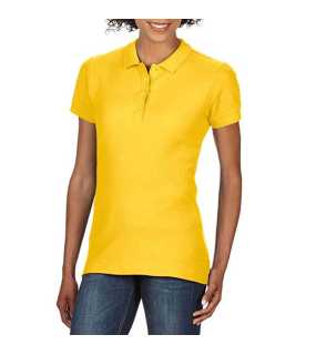 Dámska polokošeľa(GILDAN SOFTSTYLE® LADIES' DOUBLE PIQUÉ POLO) > žltá (daisy) > L