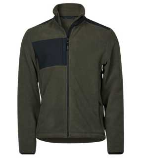 Unisex mikina (Tee Jays Mountain Fleece) > zelená (deep) / čierna > XS