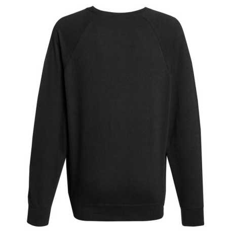 Pánska mikina (Fruit of the Loom-LW RAGLAN SWEAT) > čierna > L