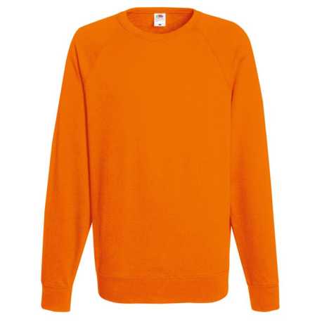 Pánska mikina (Fruit of the Loom-LW RAGLAN SWEAT) > oranžová > L