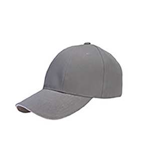 6 panelová šiltovka > šedá / biela